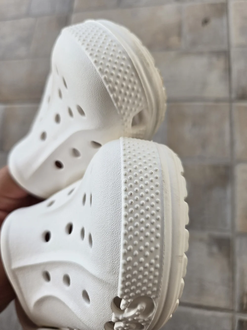 Kids White Foam Clog Sandals - Crocs- Size 10c Toddler